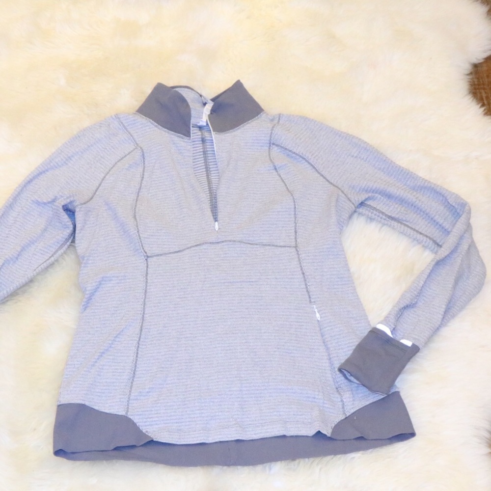 SOFT & FITTED: Lulu Grey Quarter-Zip (ZIP POCKET)